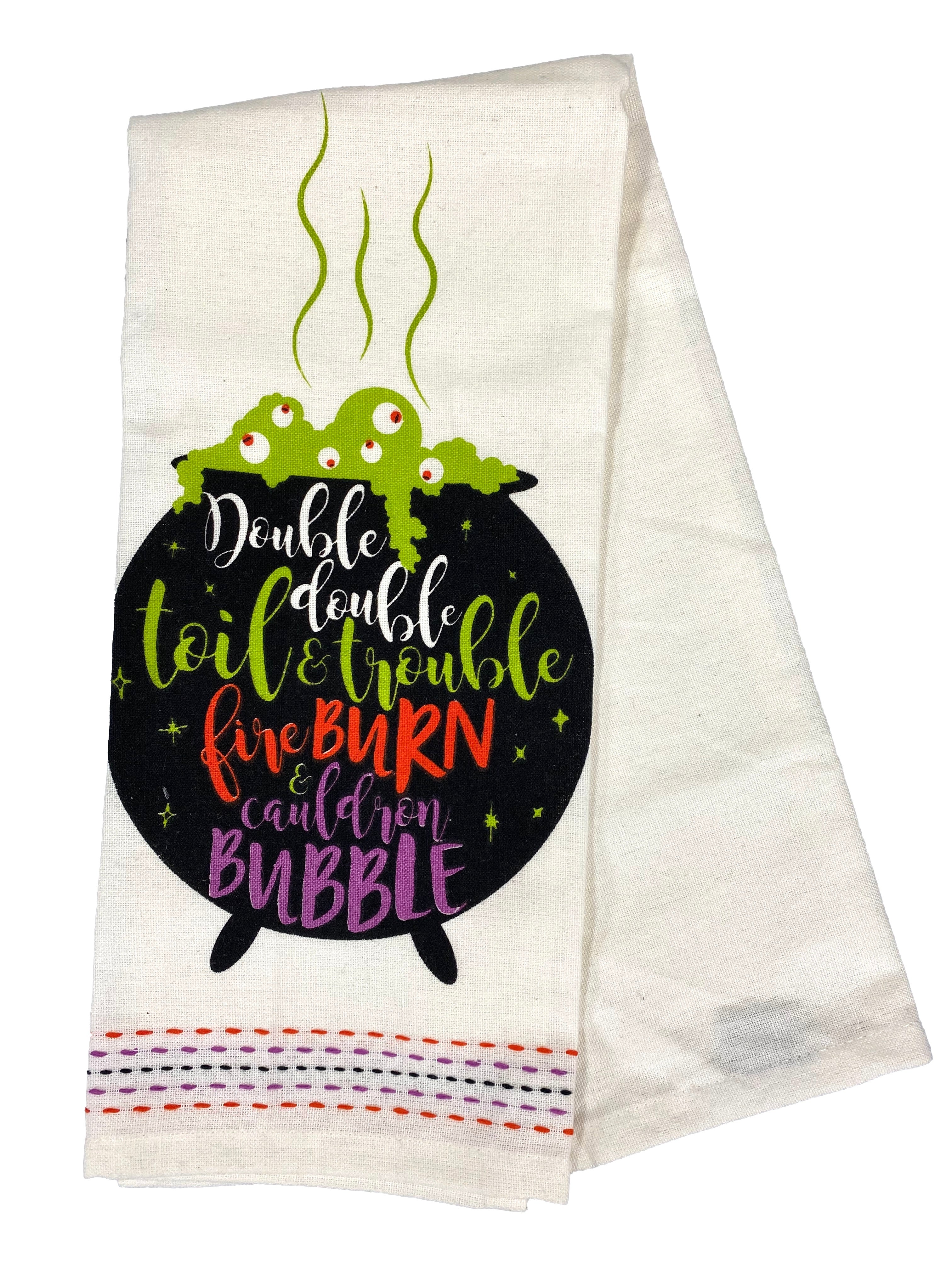 Double Double Toil & Trouble Dishtowel    