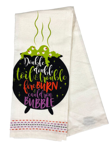 Double Double Toil & Trouble Dishtowel    
