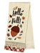 Hello Fall - Embellished Dishtowel    