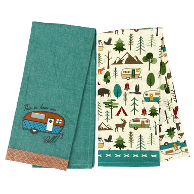 This Is How We Roll Trailer - Set Of 2 Dishtowels    