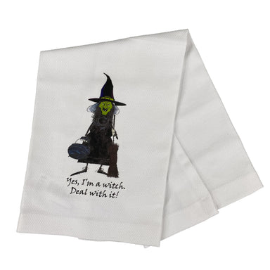 Yes, I'm A Witch Dishtowel    