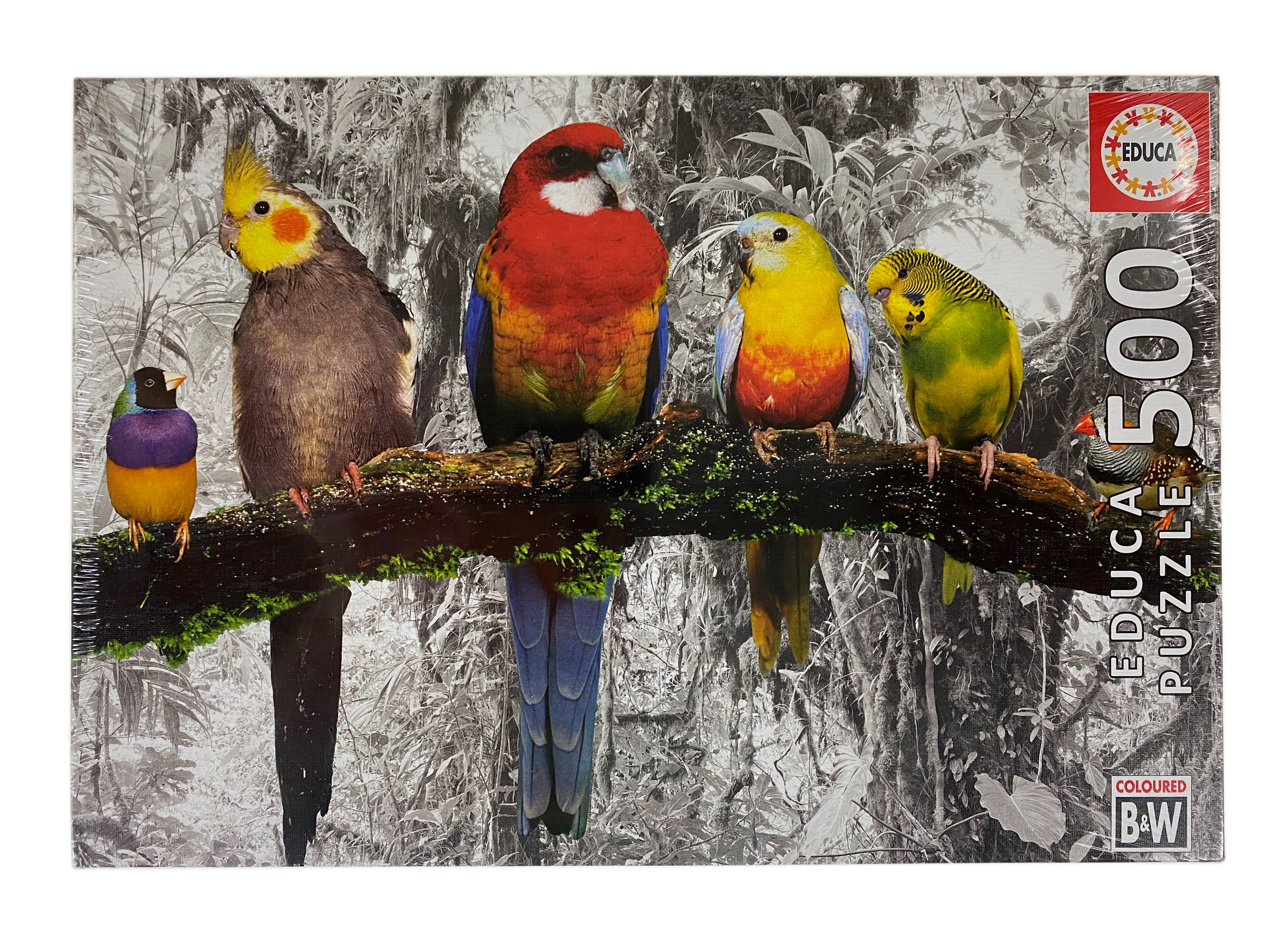 Birds On The Jungle 500 Piece Puzzle    