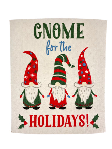 Gnome For The Holidays - Swedish Dishcloth    