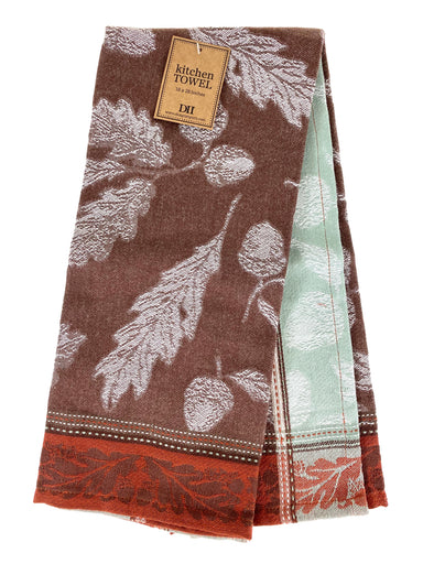 Acorn Jacquard Dishtowel - Brown    