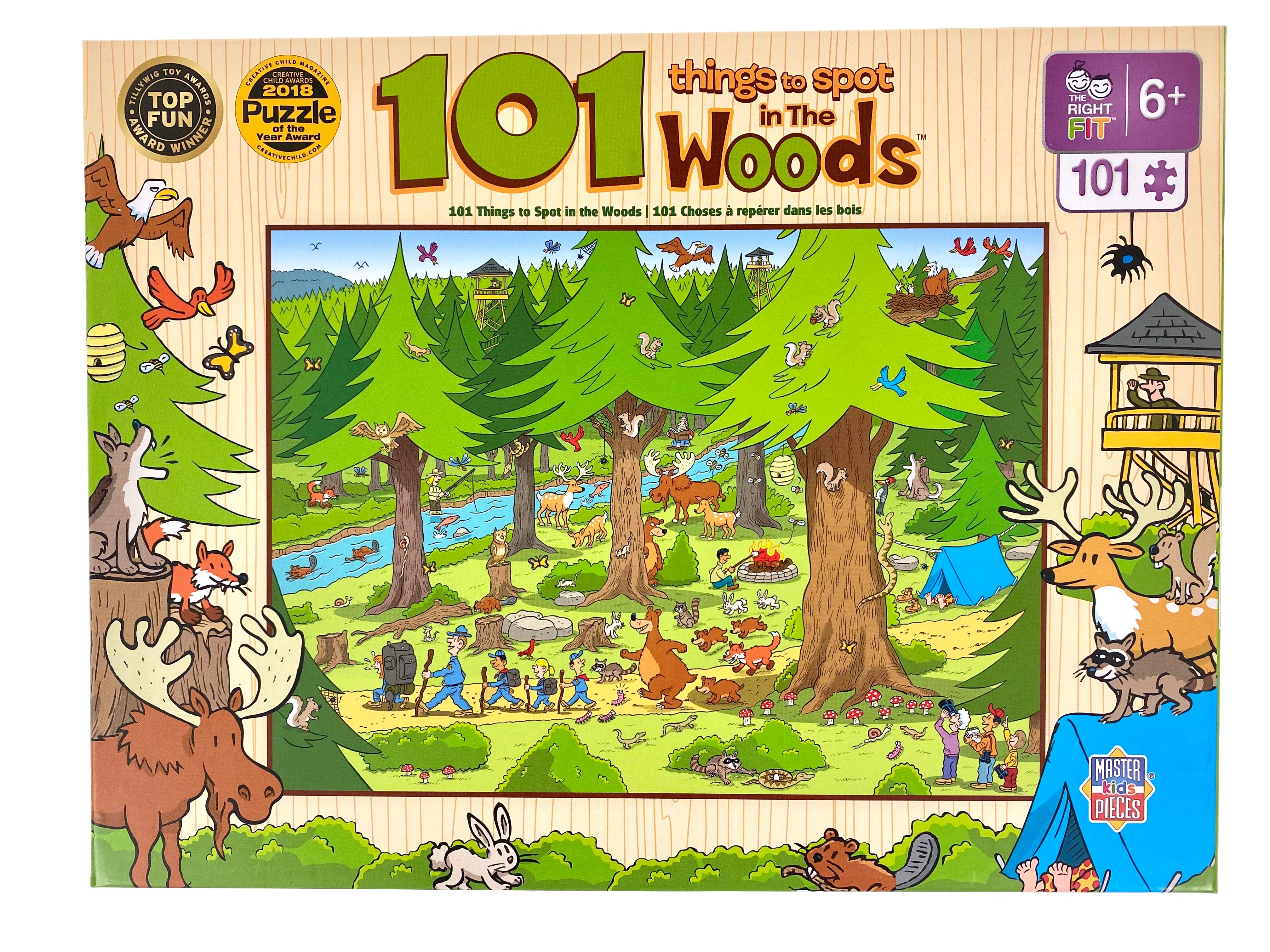 101 Things To Spot In The Woods 101 Piece Puzzle    
