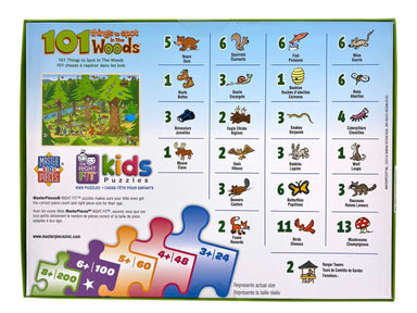 101 Things To Spot In The Woods 101 Piece Puzzle    