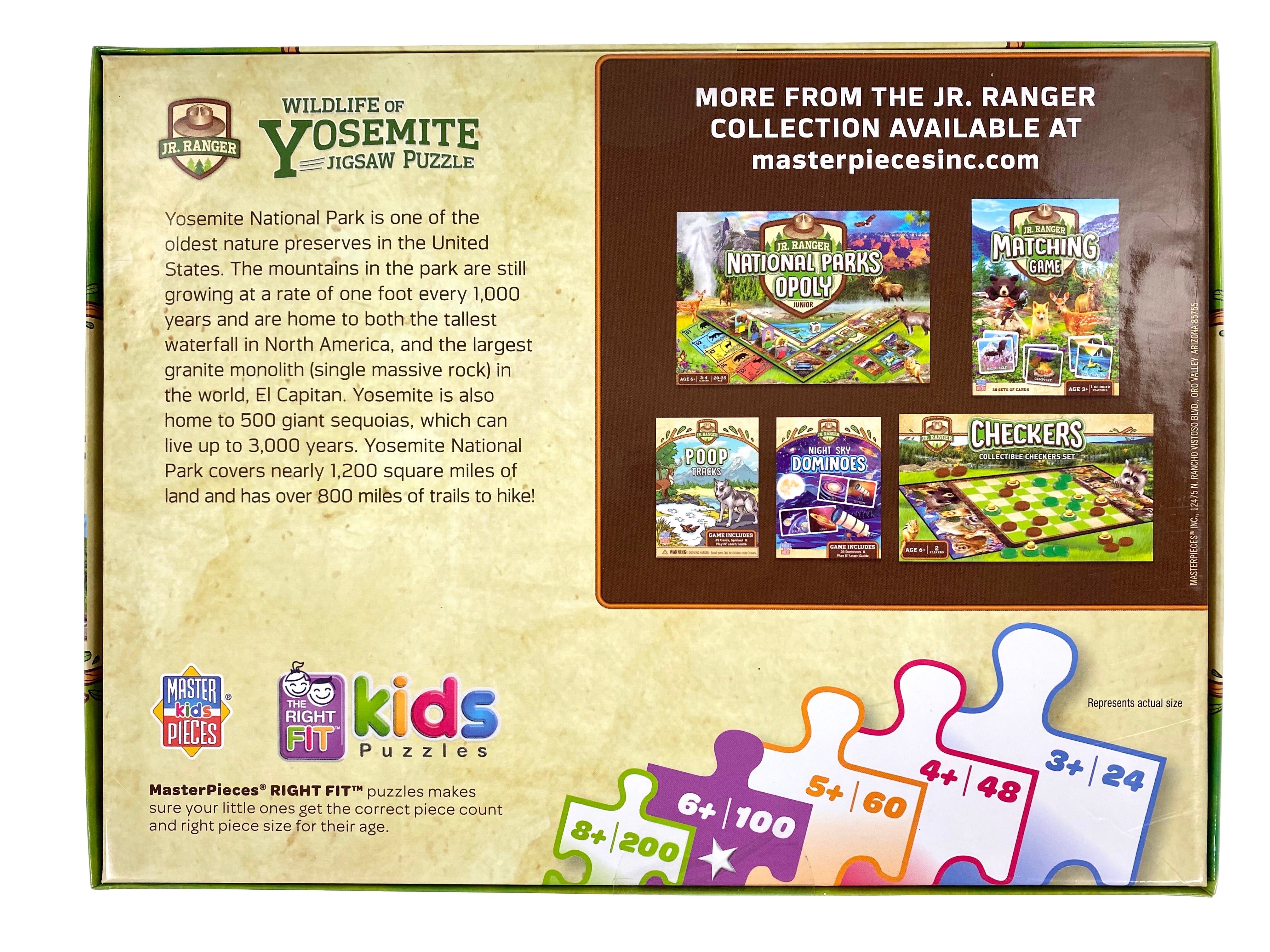 Wildlife Of Yosemite Jigsaw 100 Piece Puzzle    
