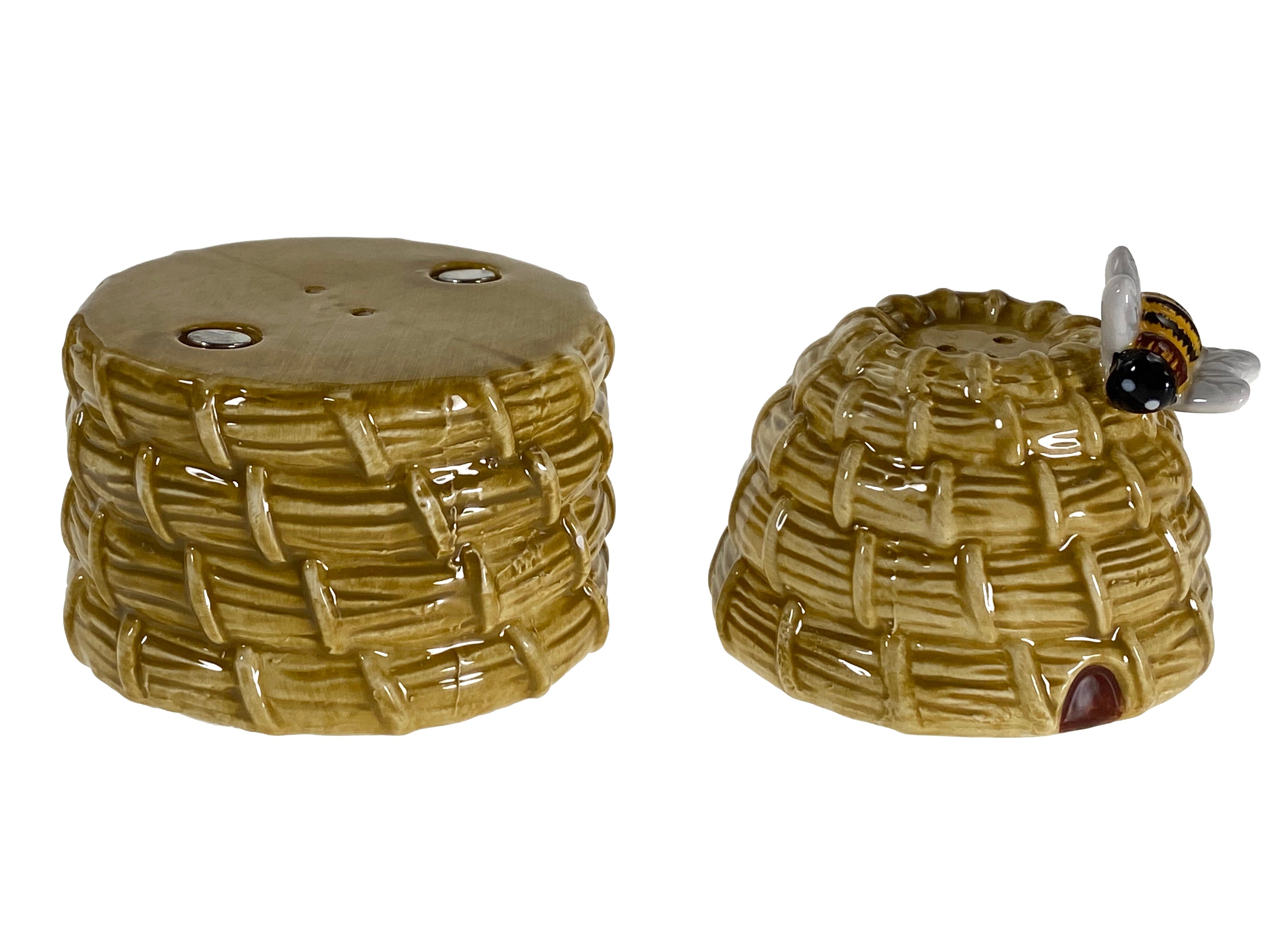 Bee Hive Salt And Pepper Shakers    