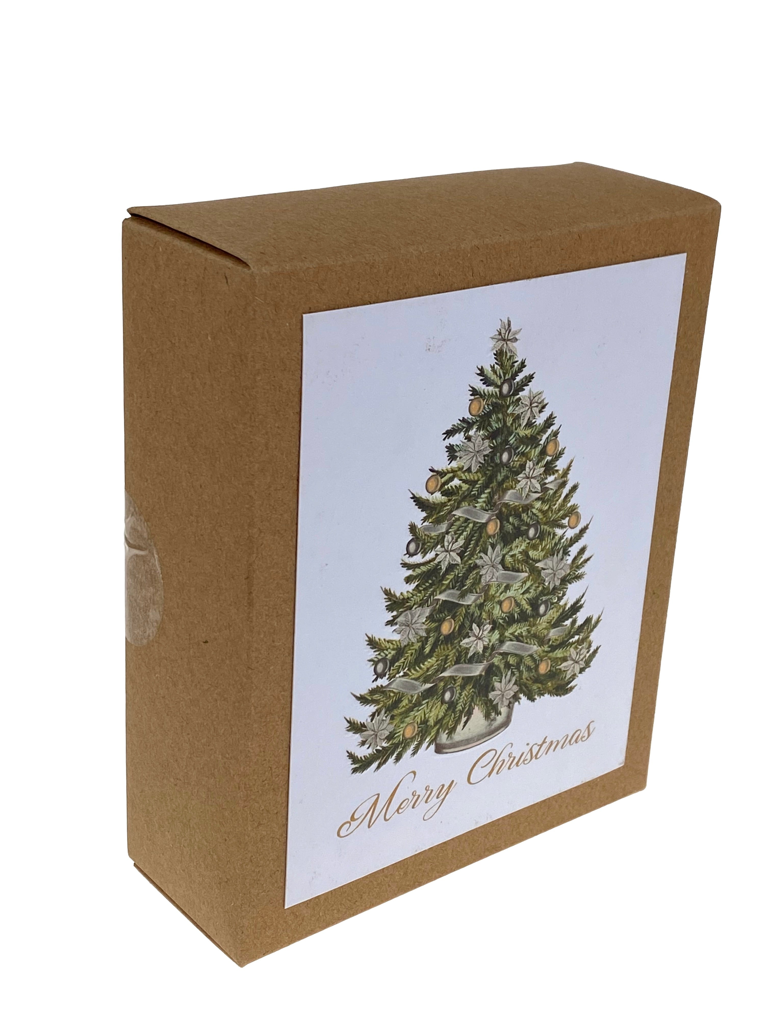 Boxed Christmas Cards - Christmas Tree Scrolls    