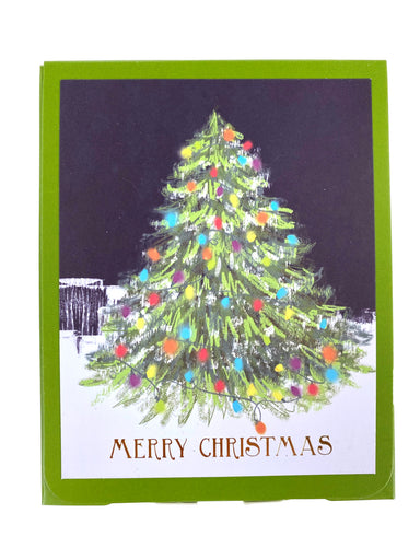 Pack Of 5 Christmas Cards - Tree Lighting    