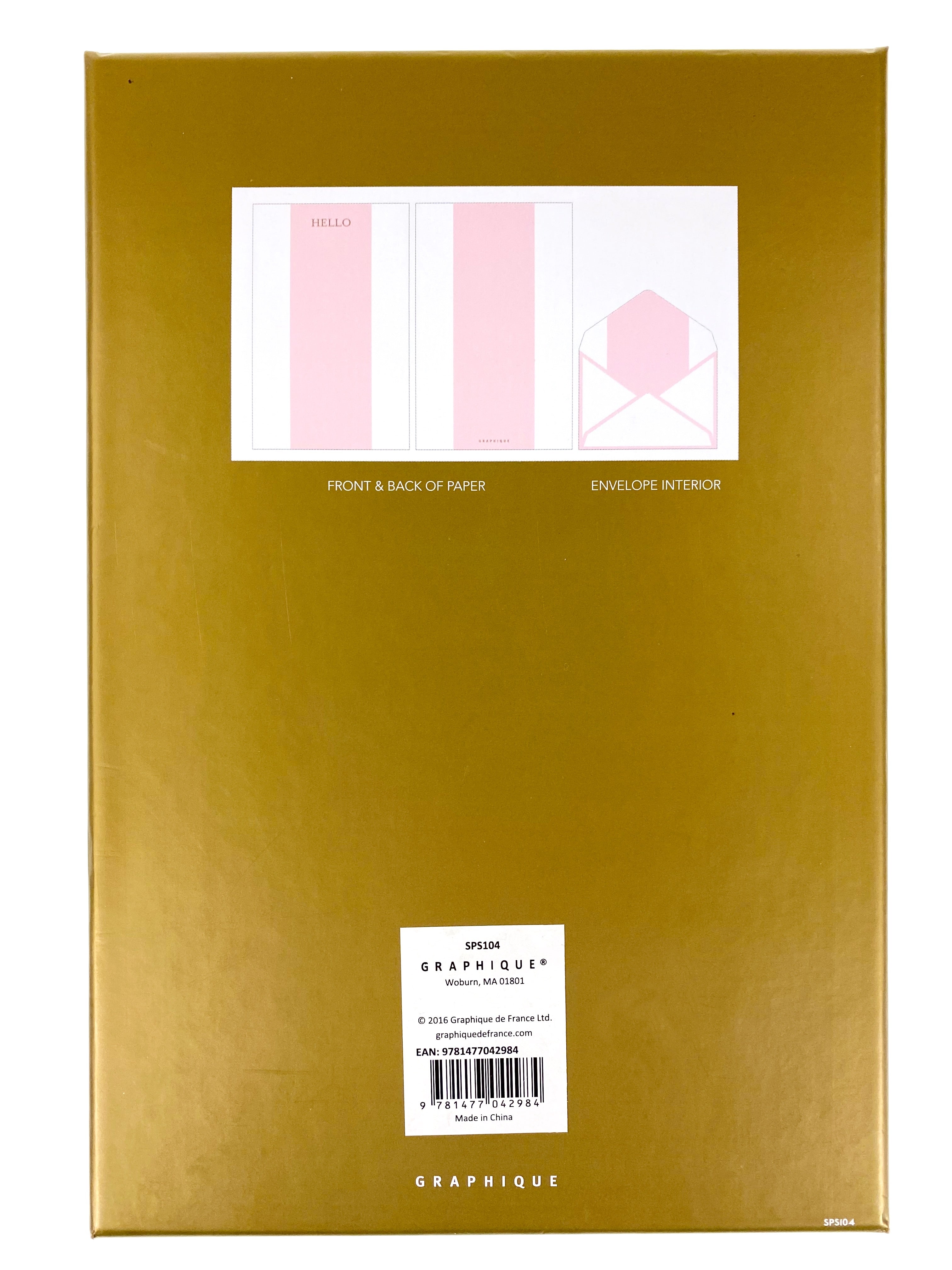 Stationery Paper and Envelopes - Hello    