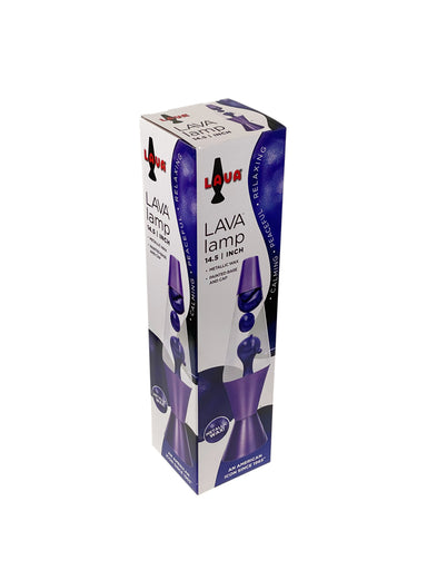 Lava Lamp - 14.5" Metallic Purple    