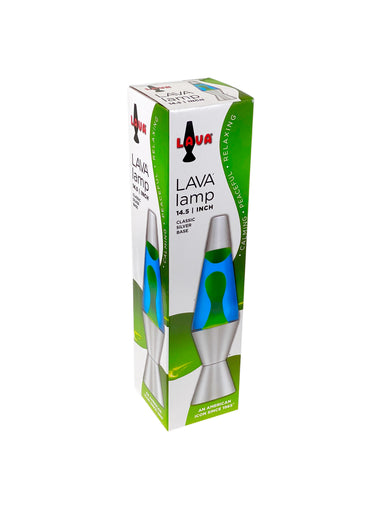 Lava Lamp - 14.5" Blue And Yellow    