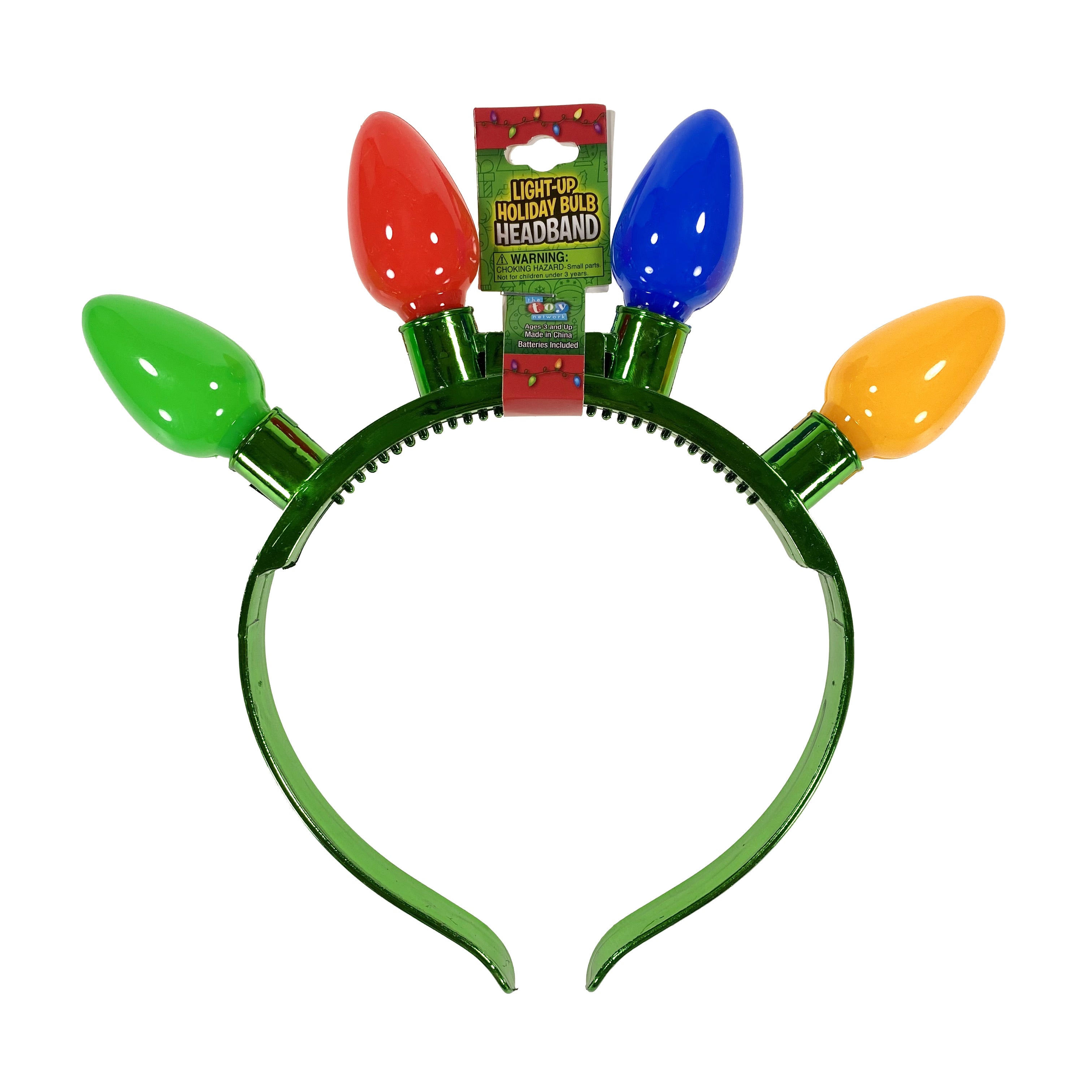 Headband - Light Up Christmas Lights    