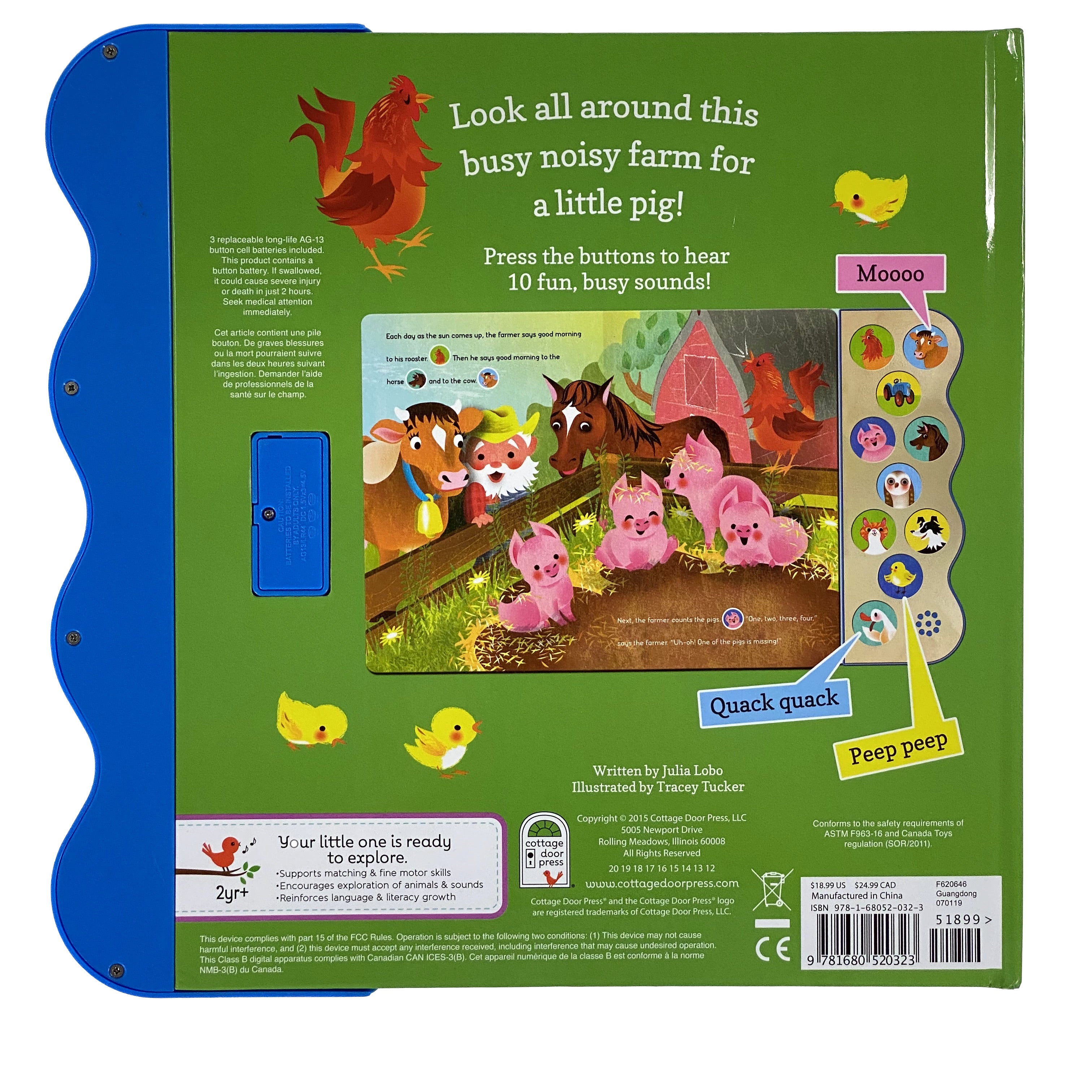 Busy Noisy Farm - 10 Sound Book    