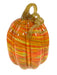 Tall Glass Pumpkin - Orange And Yellow Swirl    