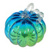 Large Glass Pumpkin - Blue Green Ombre    