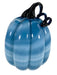Large Glass Pumpkin - Blue Marble    