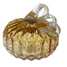 Small Glass Pumpkin - Amber Facets    