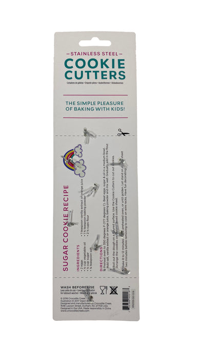 Let's Bake Cookie Cutters set of 3 Unicorn-Castle-Heart    