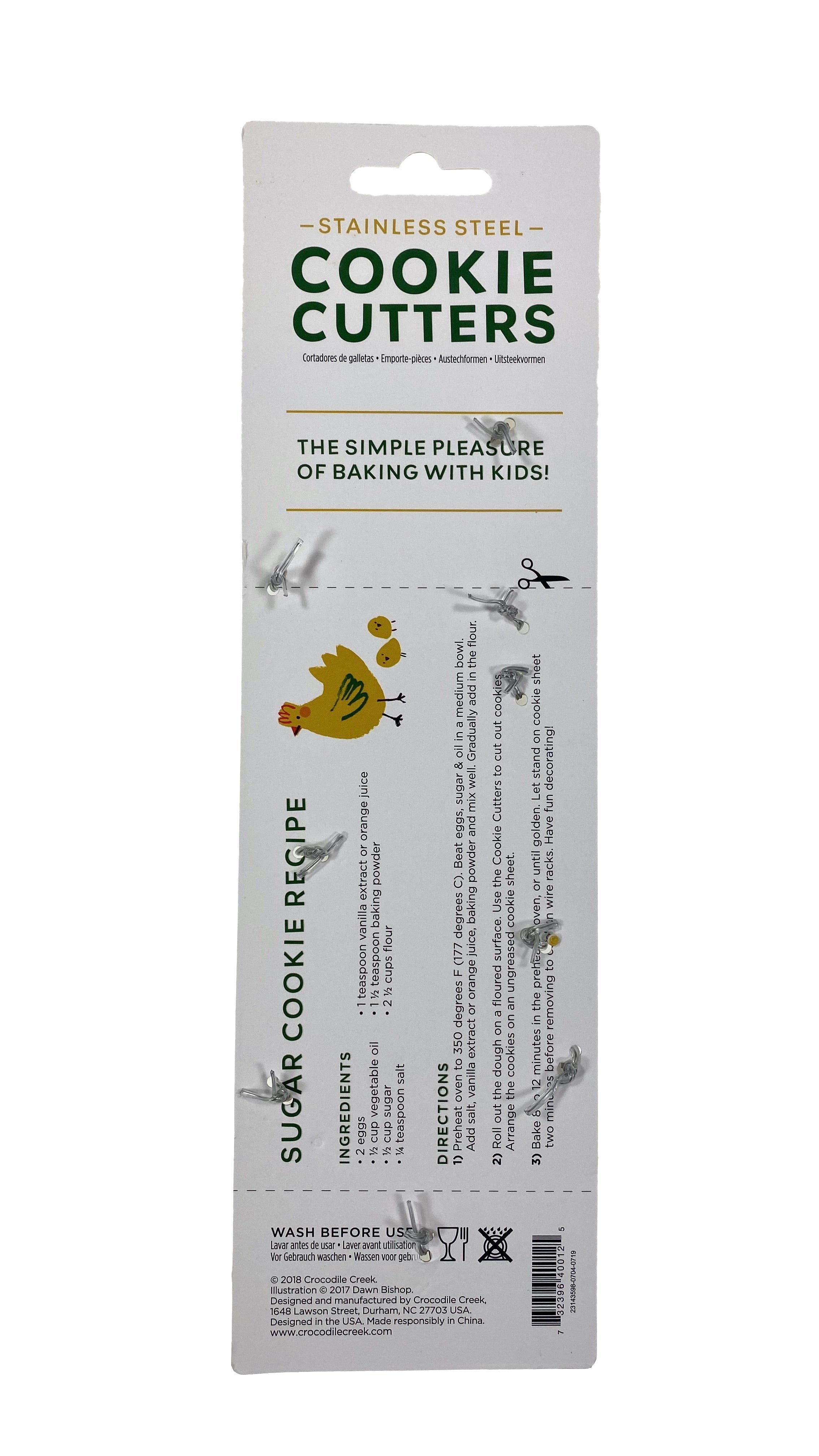 Let's Bake Cookie Cutters set of 3 Cow-Chicken-Pig    