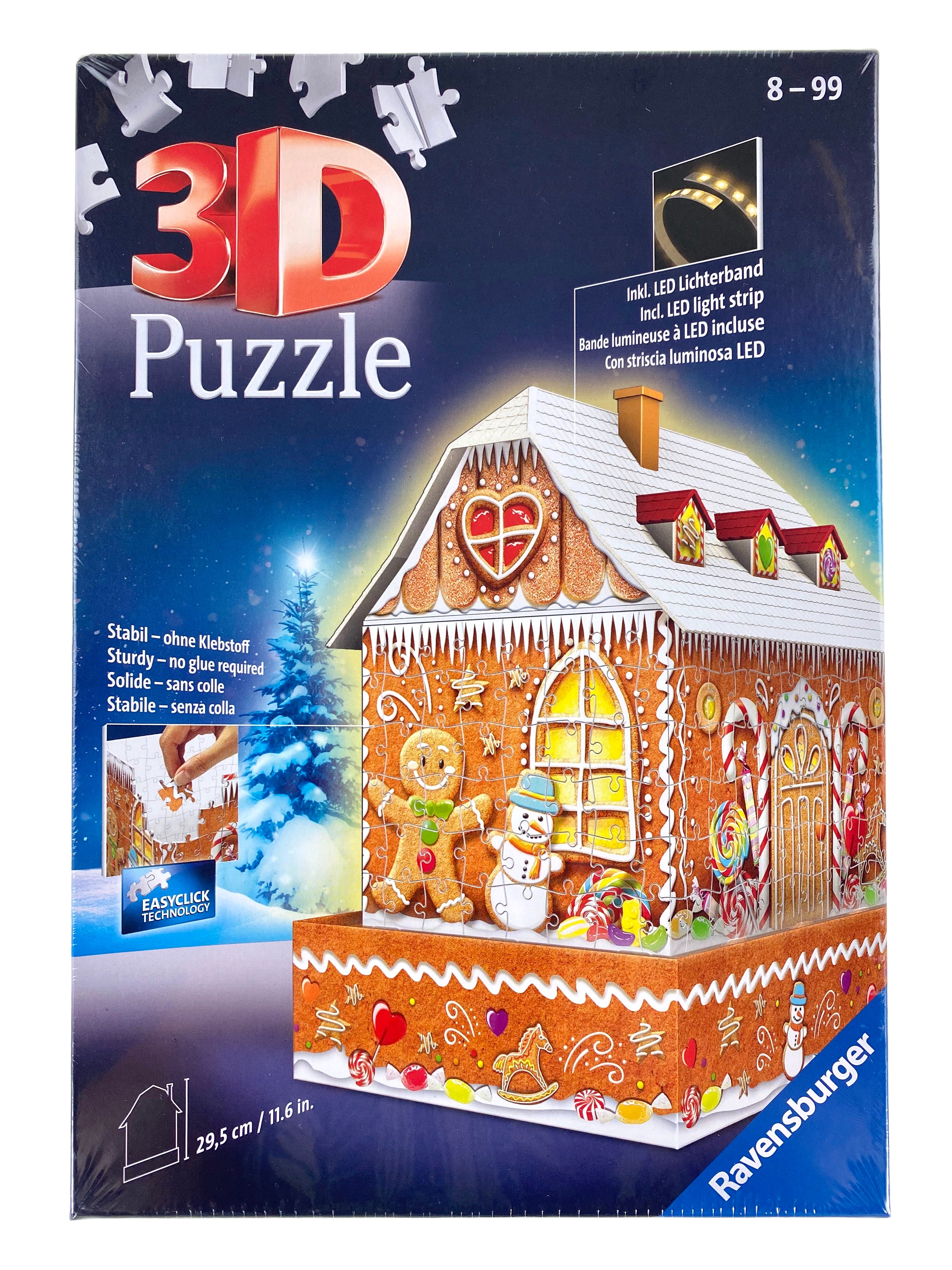 Gingerbread House 216 Piece Lighted 3D Puzzle    