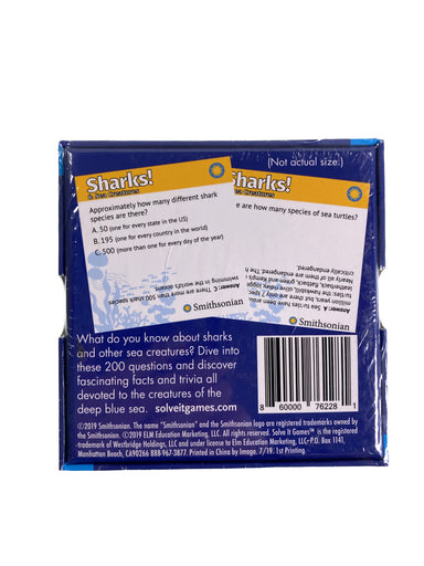 Smithsonian Sharks&Sea Creatures Trivia Game    