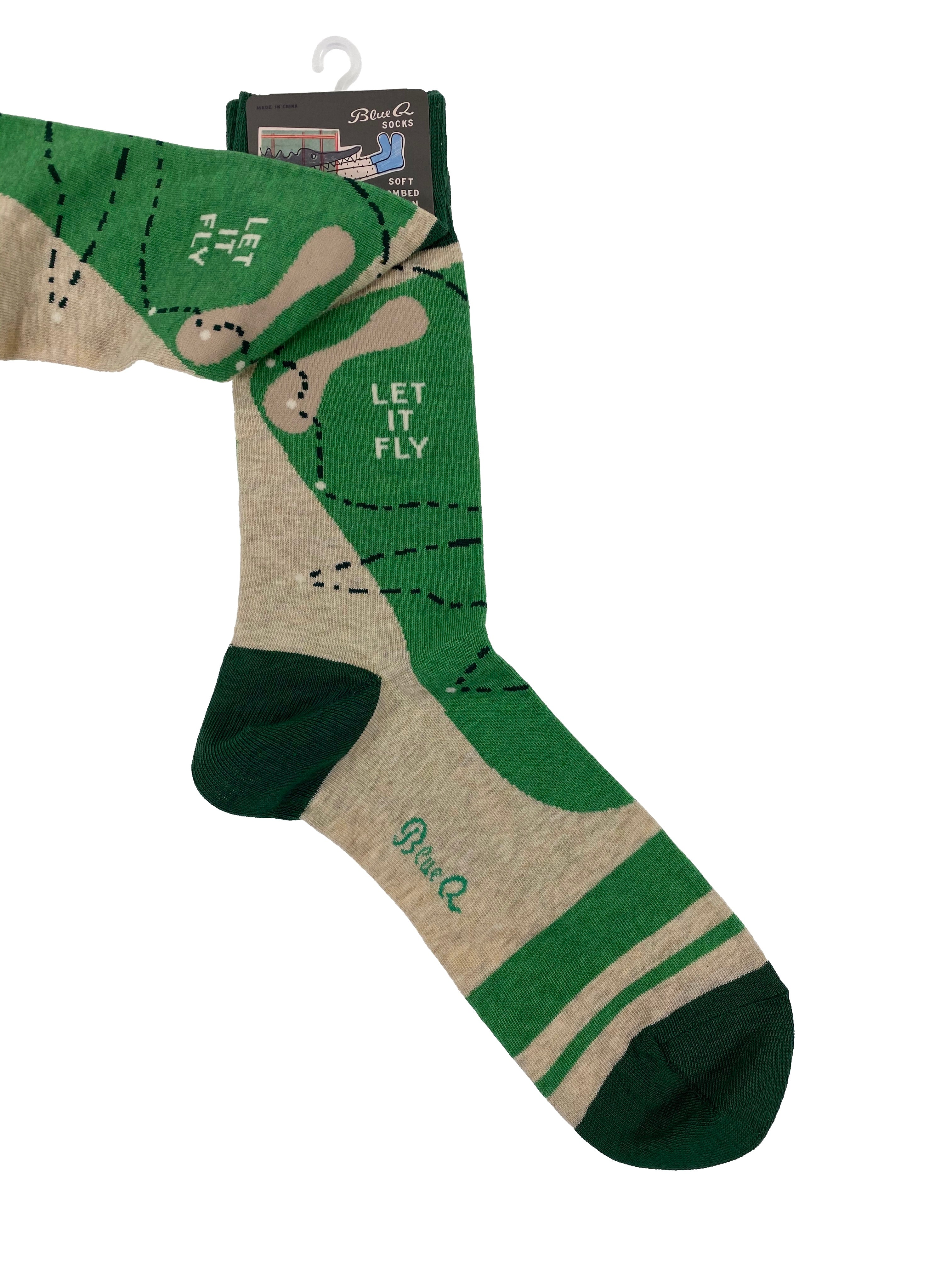 Blue Q Mens Crew Socks Golf Socks    