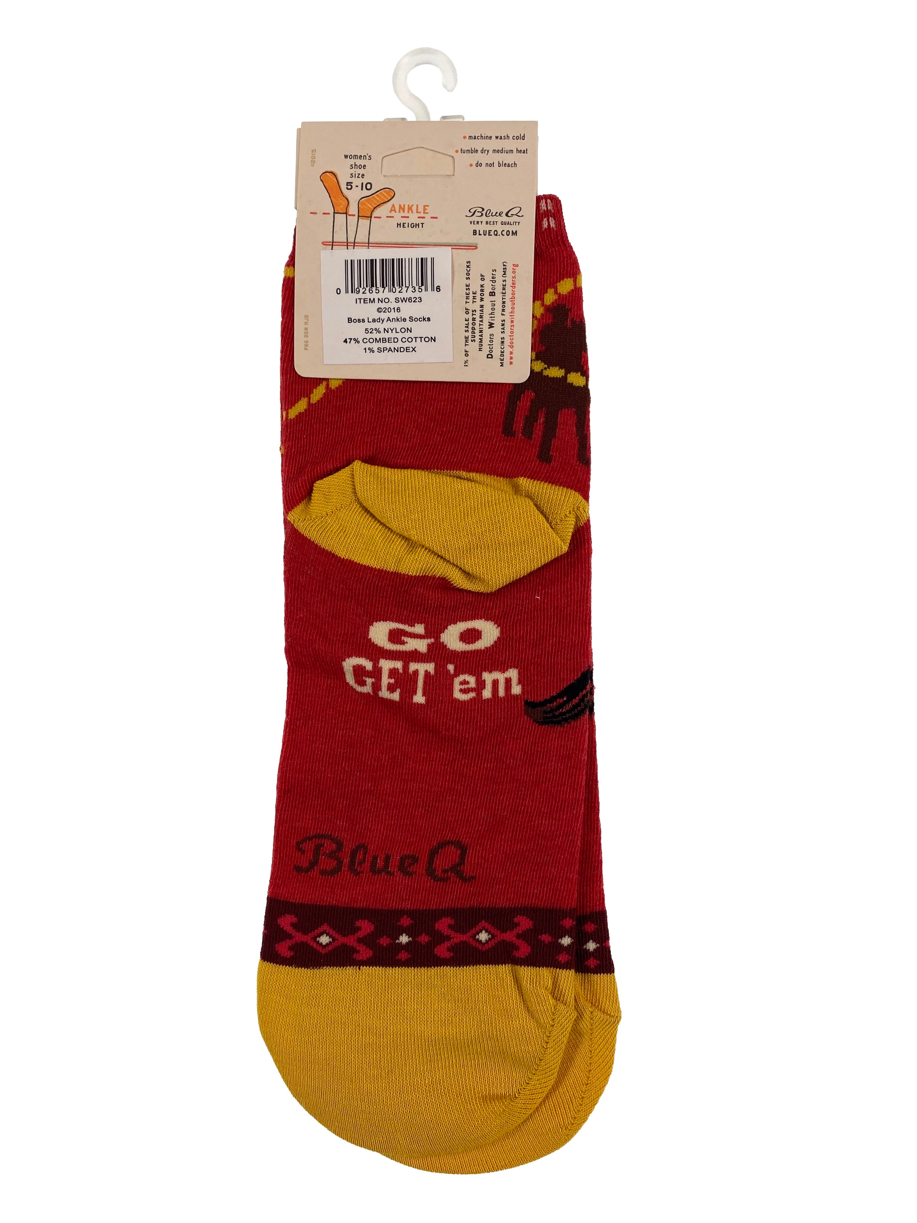 Blue Q Women's Ankle Socks Boss Lady    