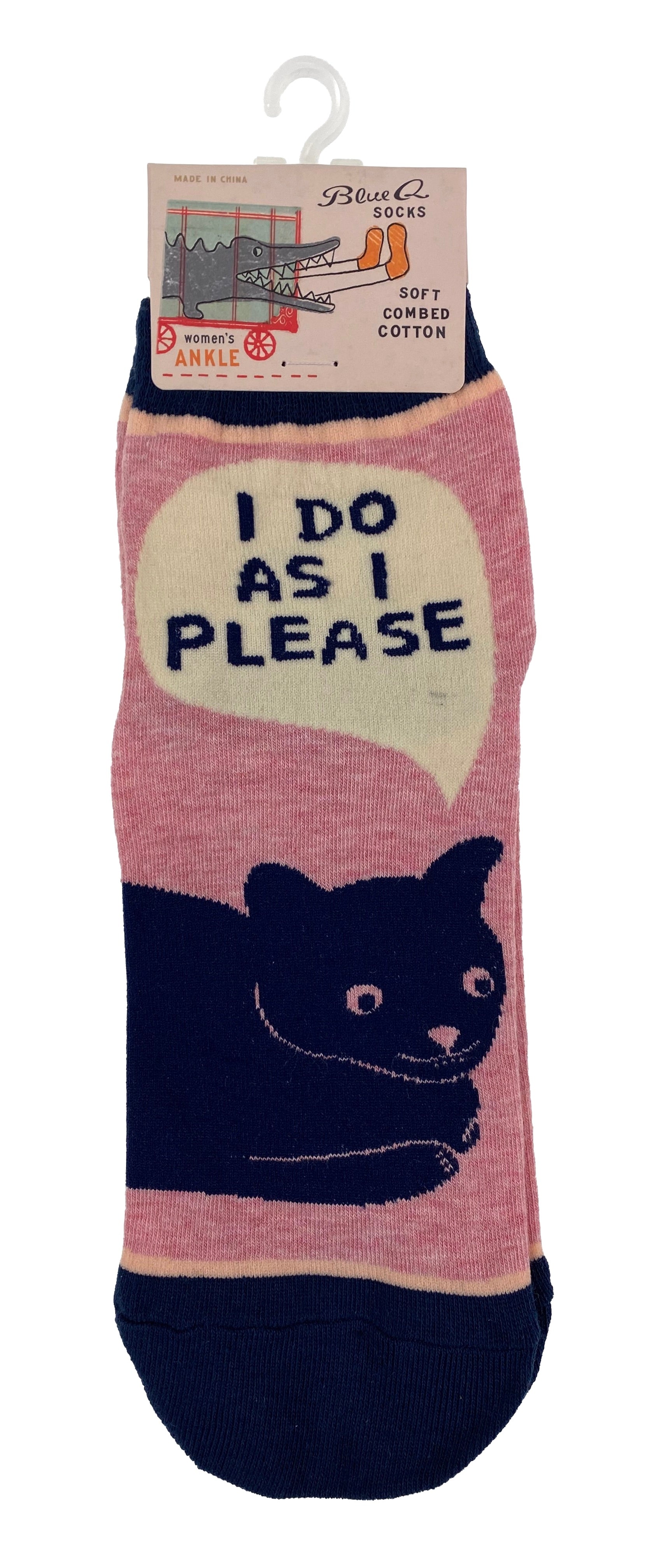 Blue Q Women's Ankle Socks - I Do As I Please    