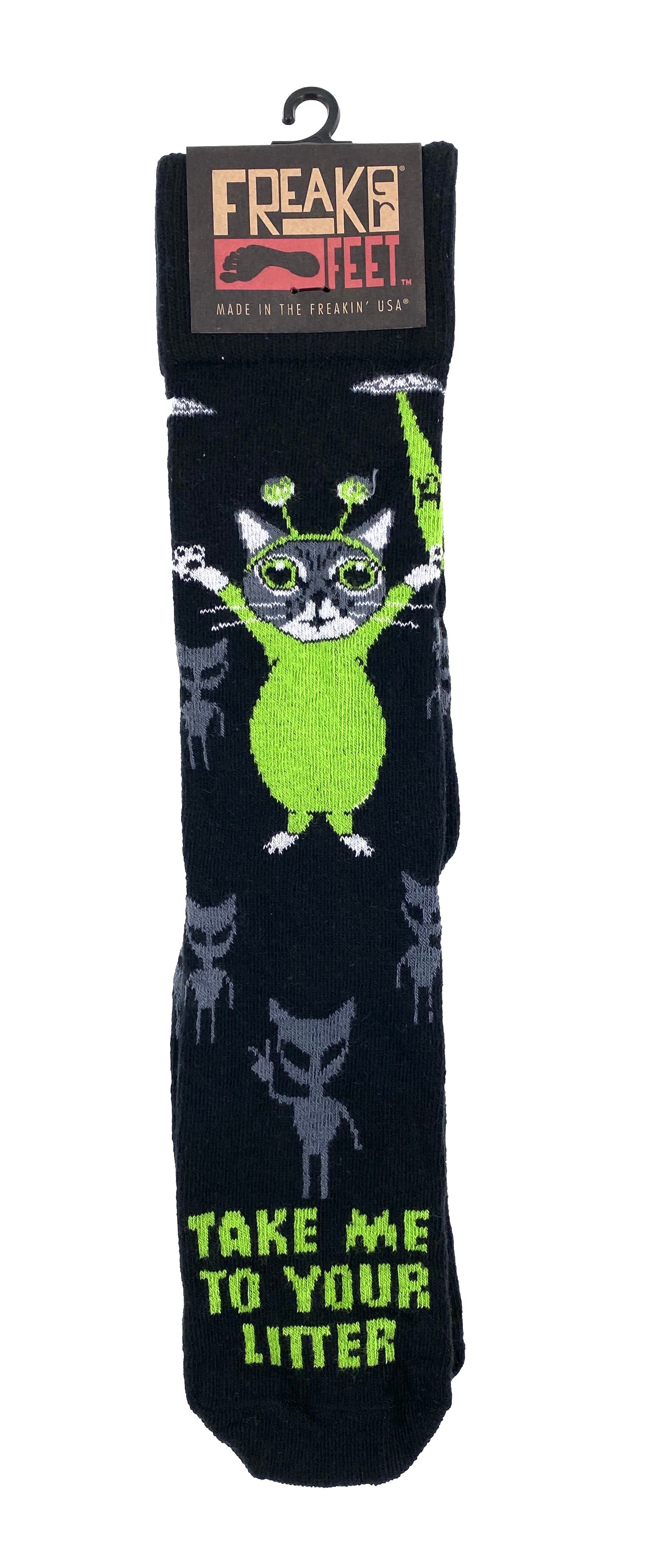 Freaker Crew Socks Take Me To Your Litter    