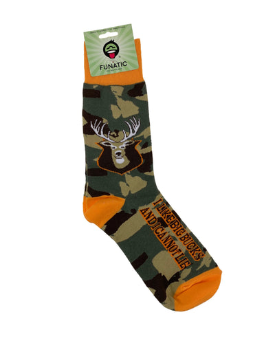 Funatic Crew Socks I Like Big Bucks    