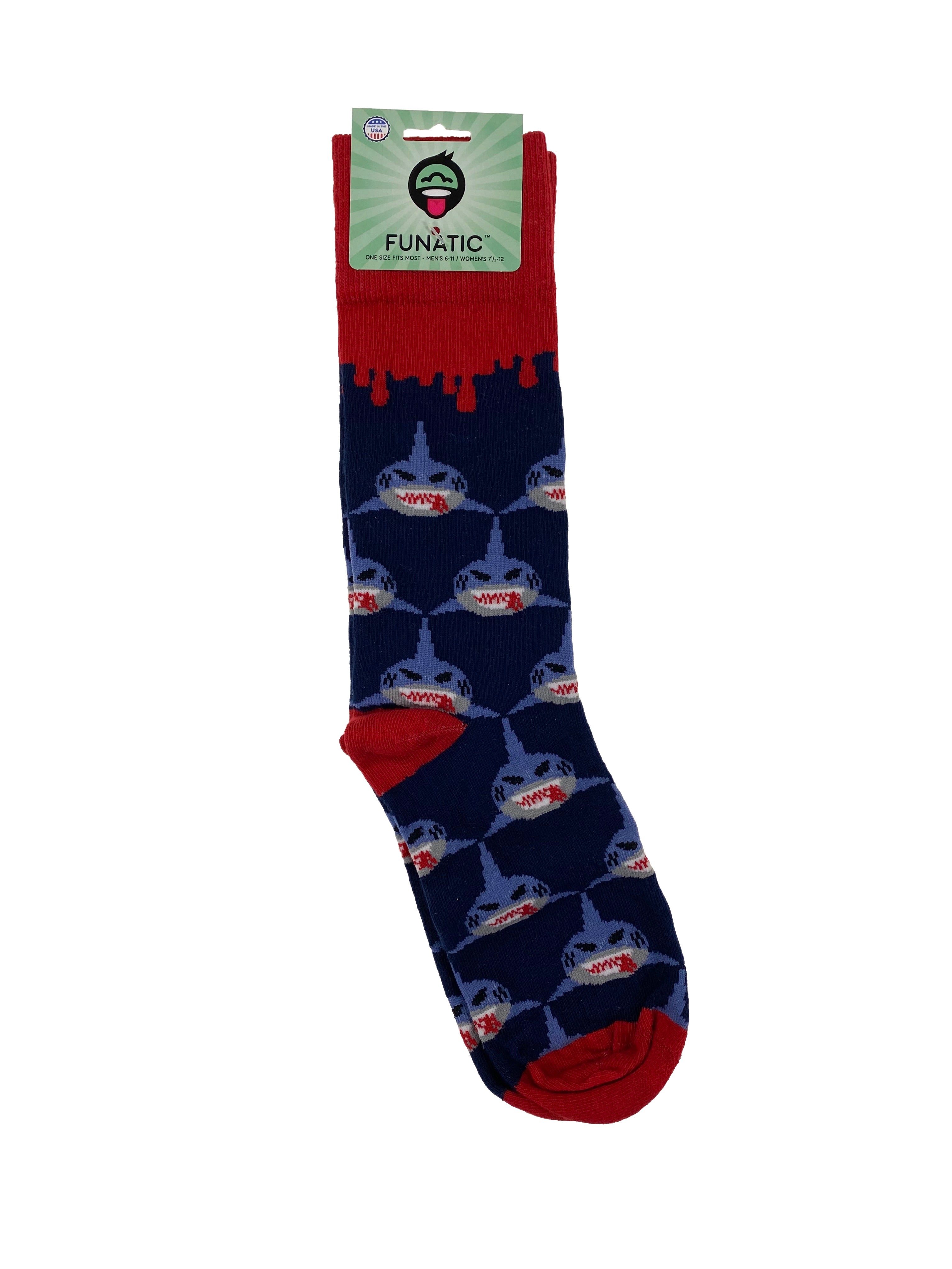 Funatic Crew Socks Somefins Fishy    