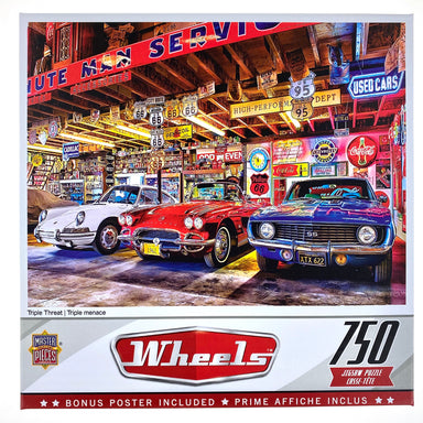 Wheels Triple Threat 750 Piece Puzzle    