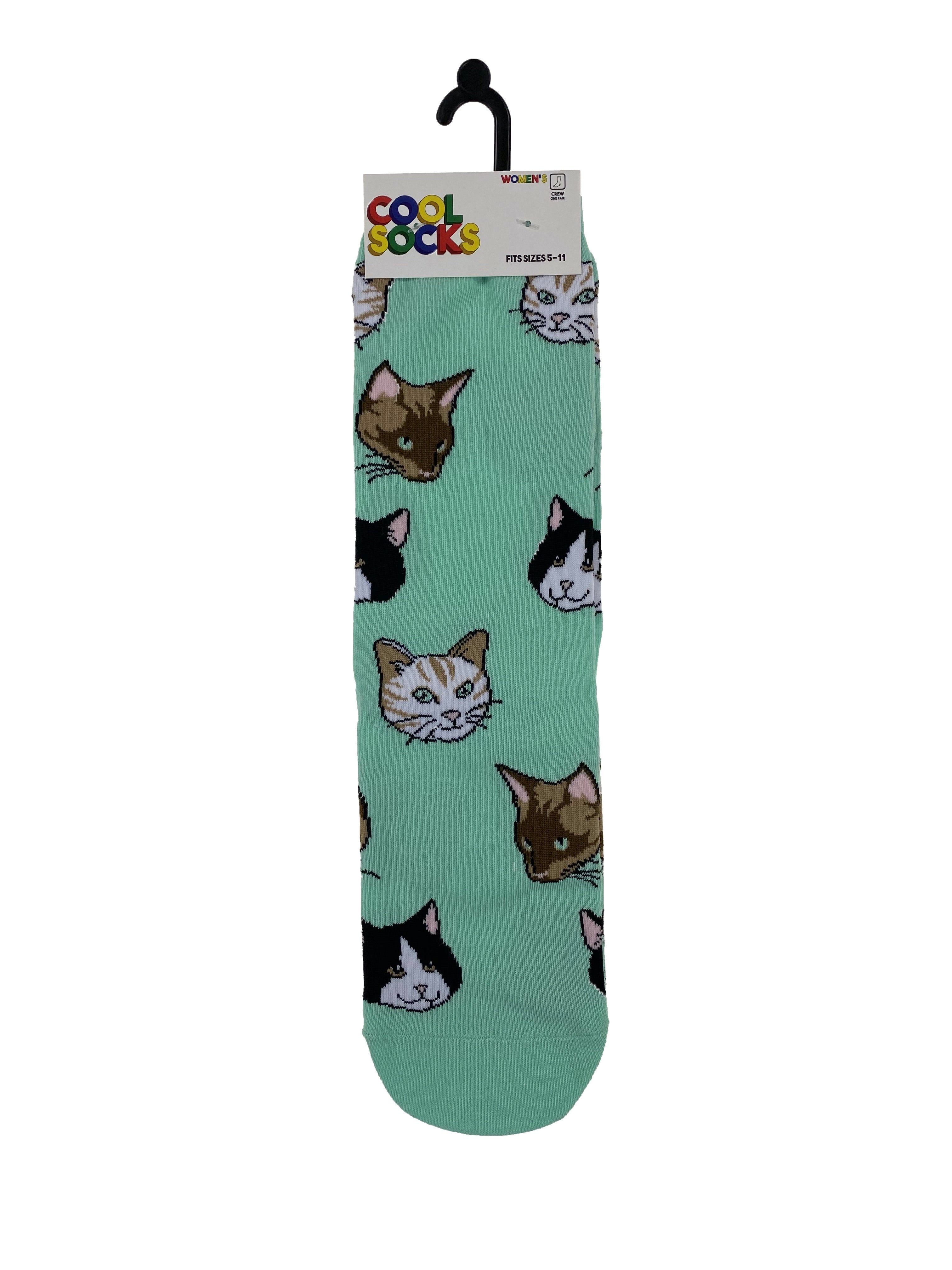Cool Socks Womens Crew Cats    