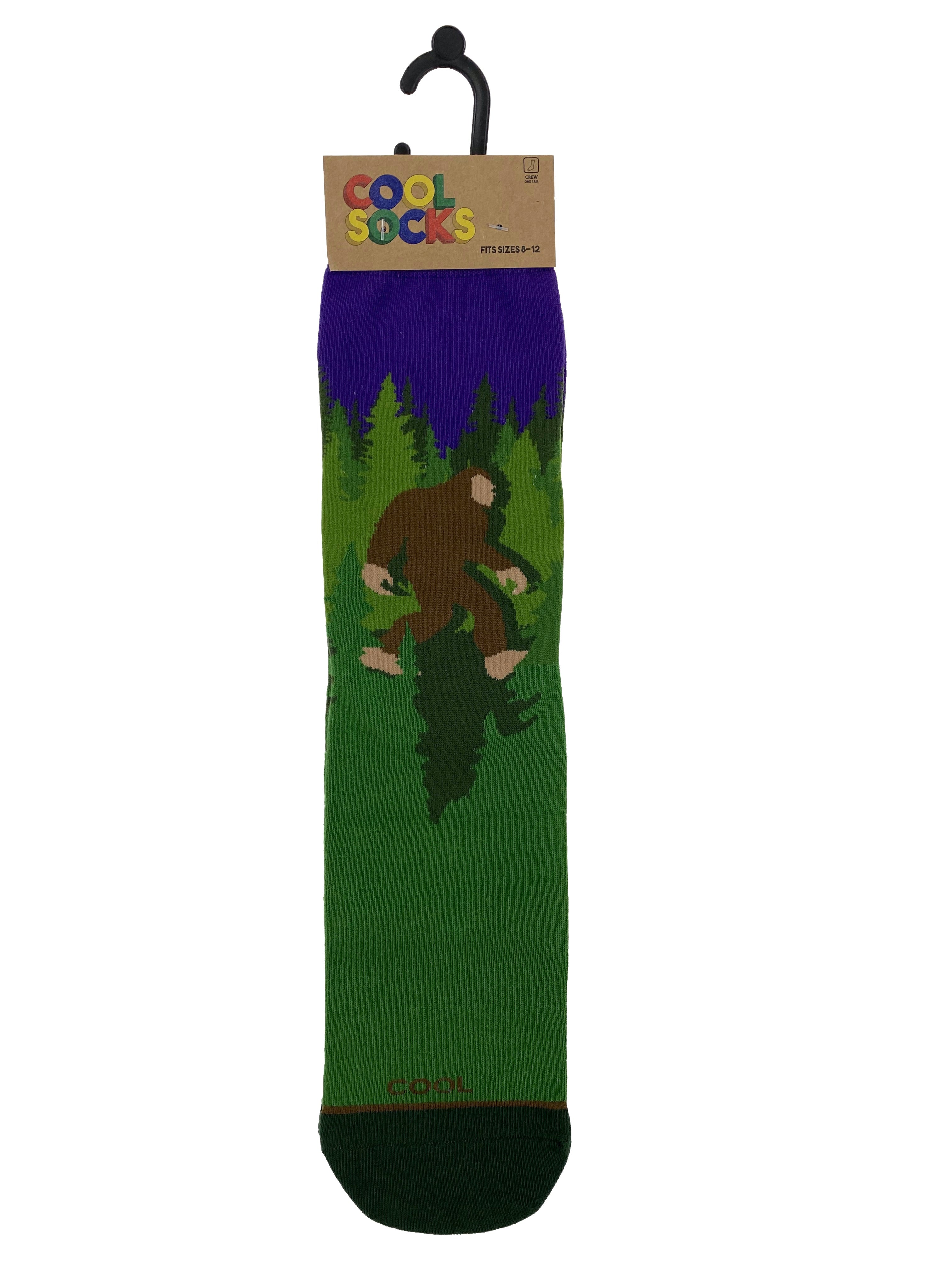 Cool Socks Mens Crew Sasquatch    