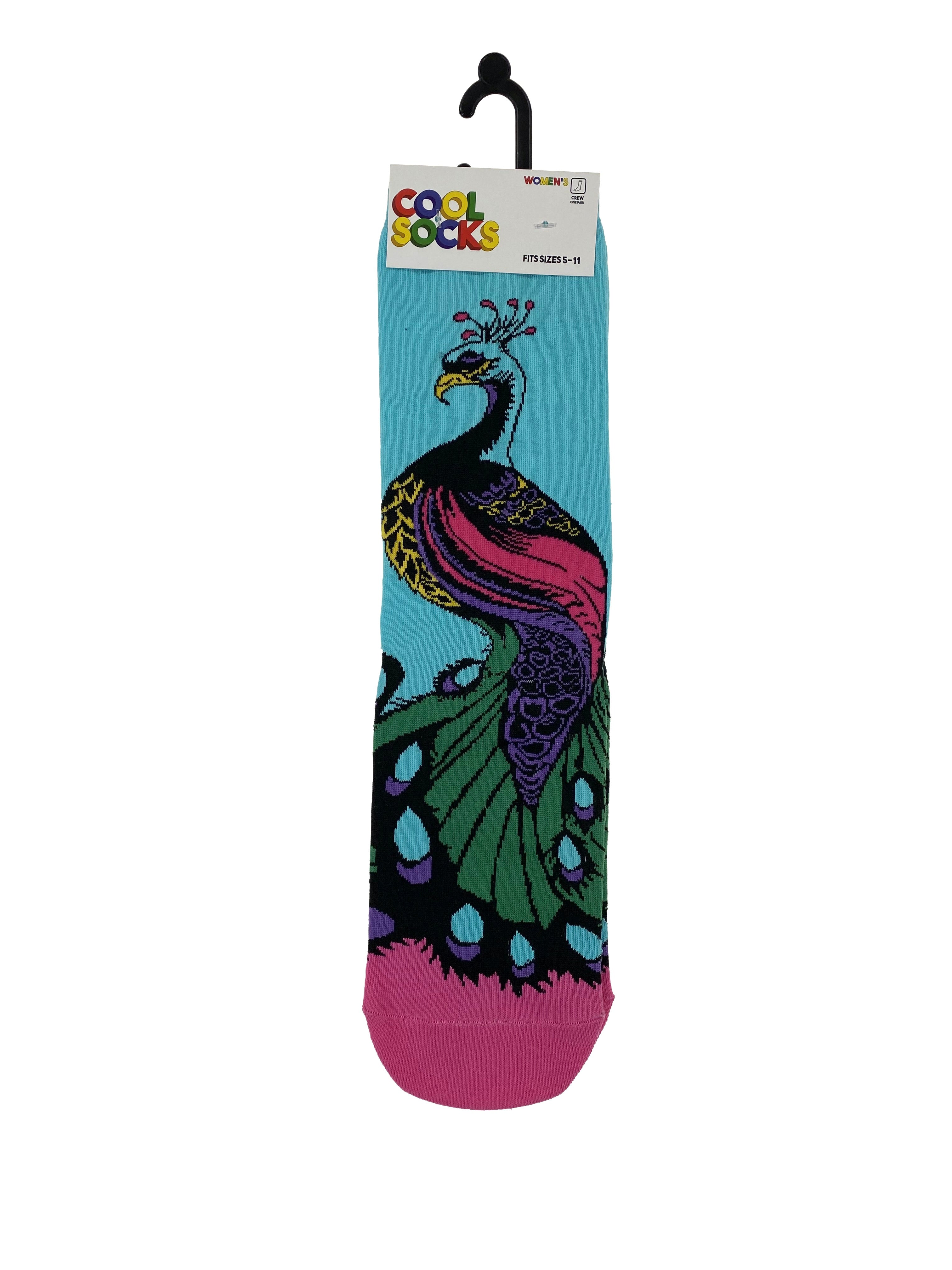 Cool Socks Womens Crew Peacock    