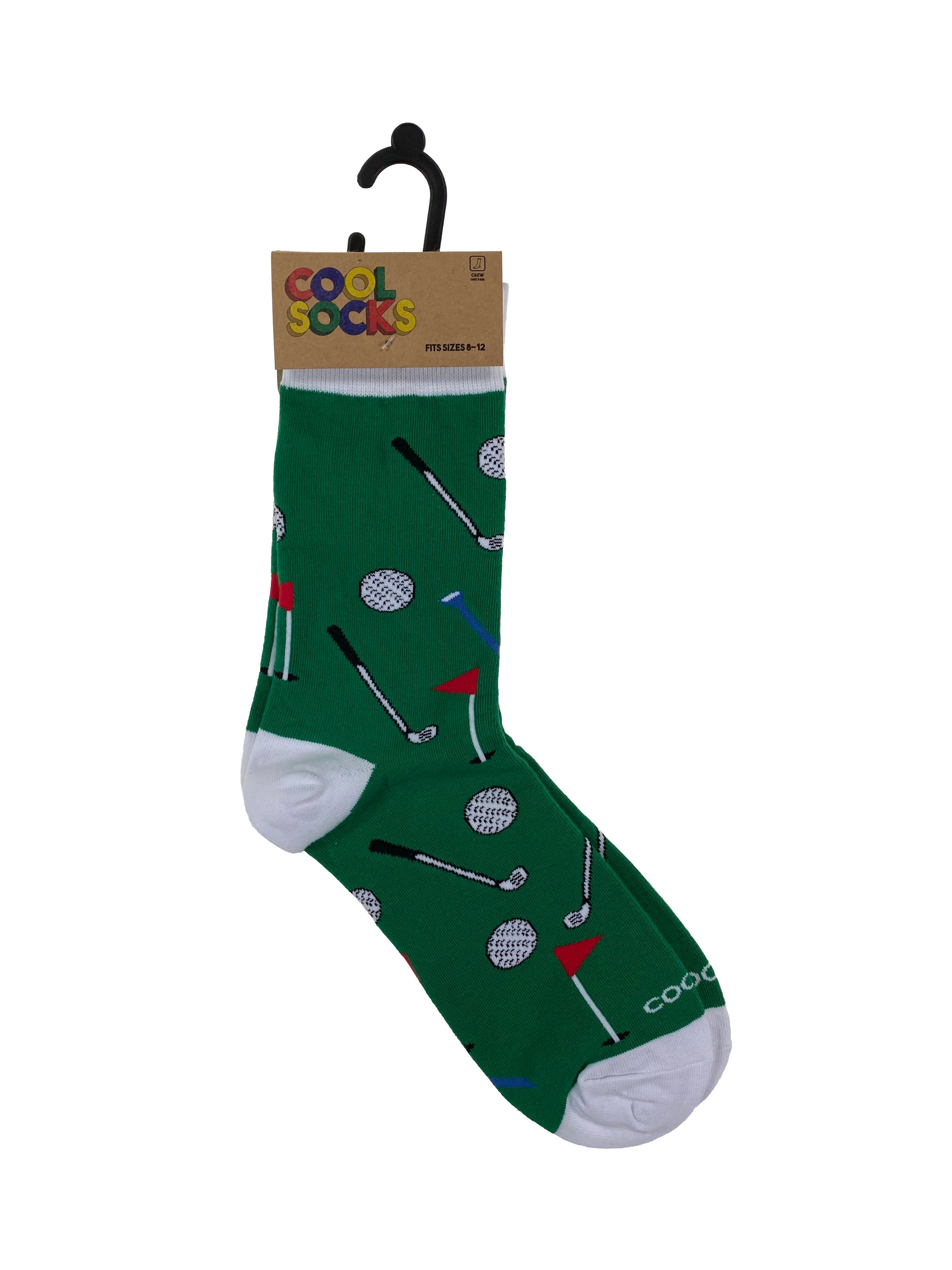 Cool Socks Mens Crew Golf    