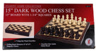 Chess Set - 15 Inch Dark Wood    
