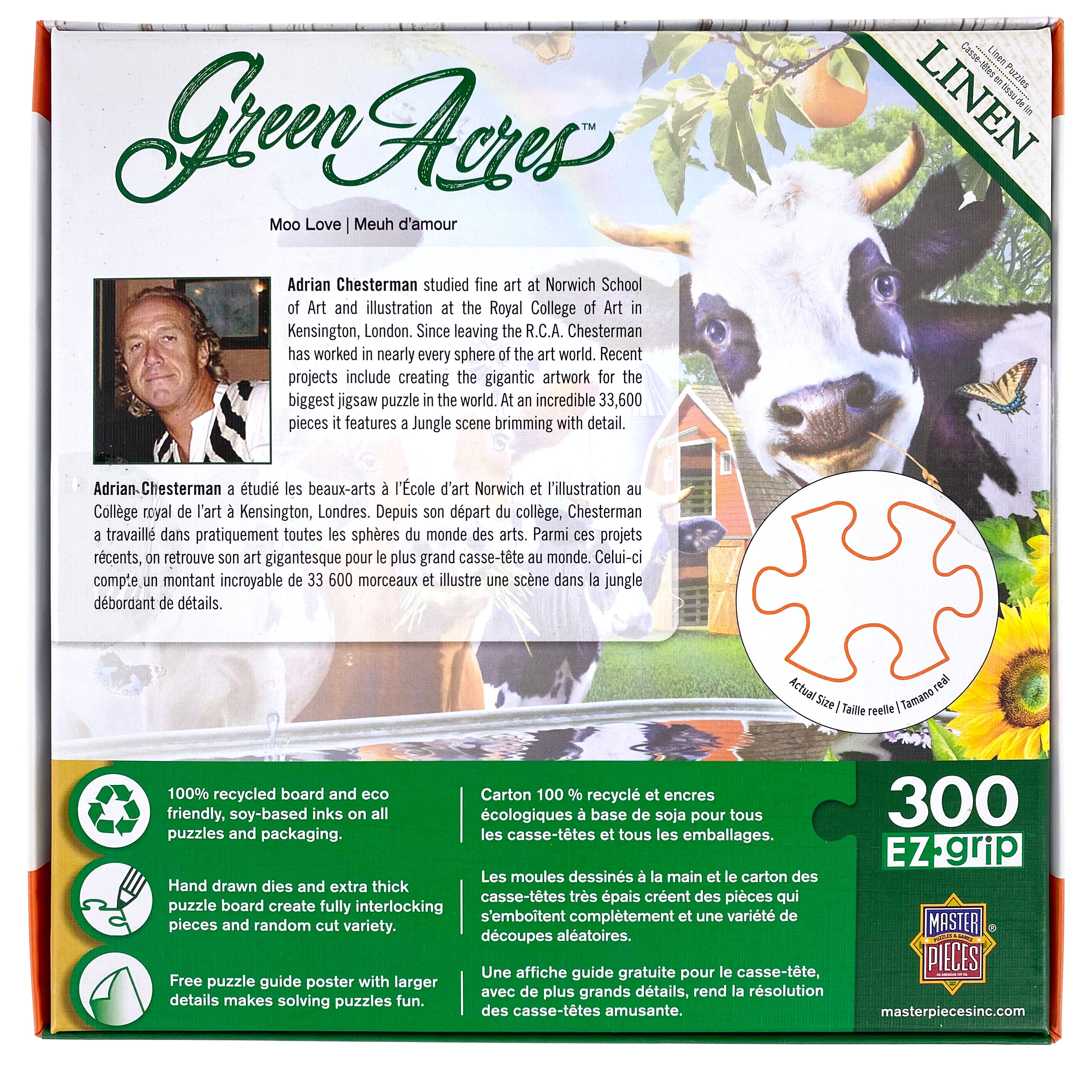 Moo Love Large Format 300 Piece Green Acres Puzzle