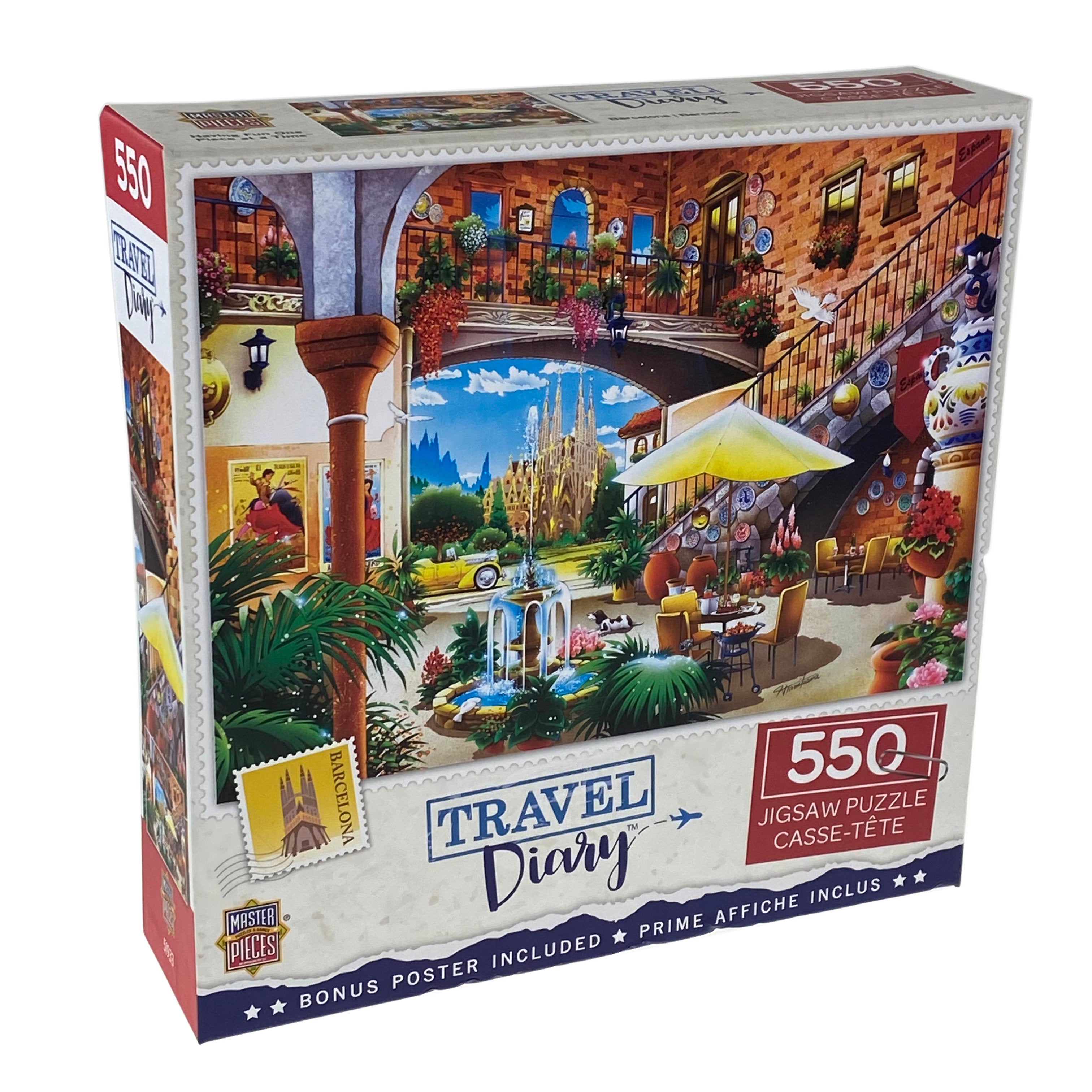 Travel Diary Barcelona 550 Piece Puzzle    
