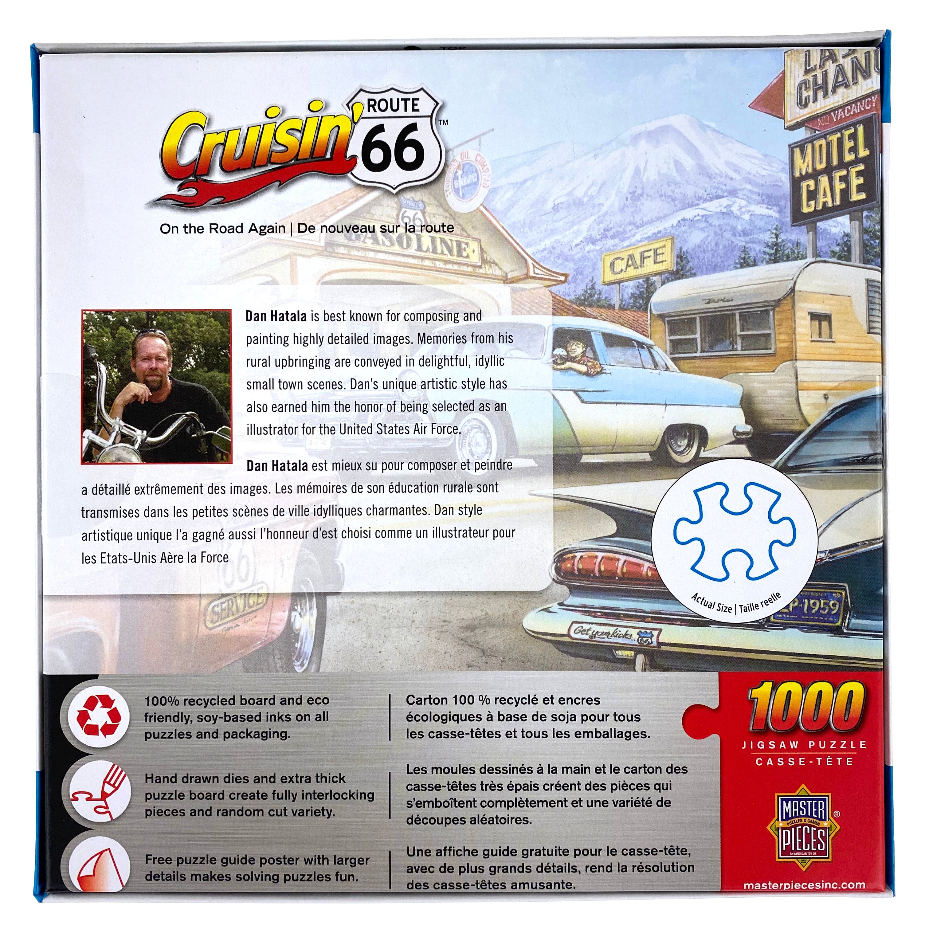 Cruisin' Route 66 On The Road Again 1000 Piece Puzzle    