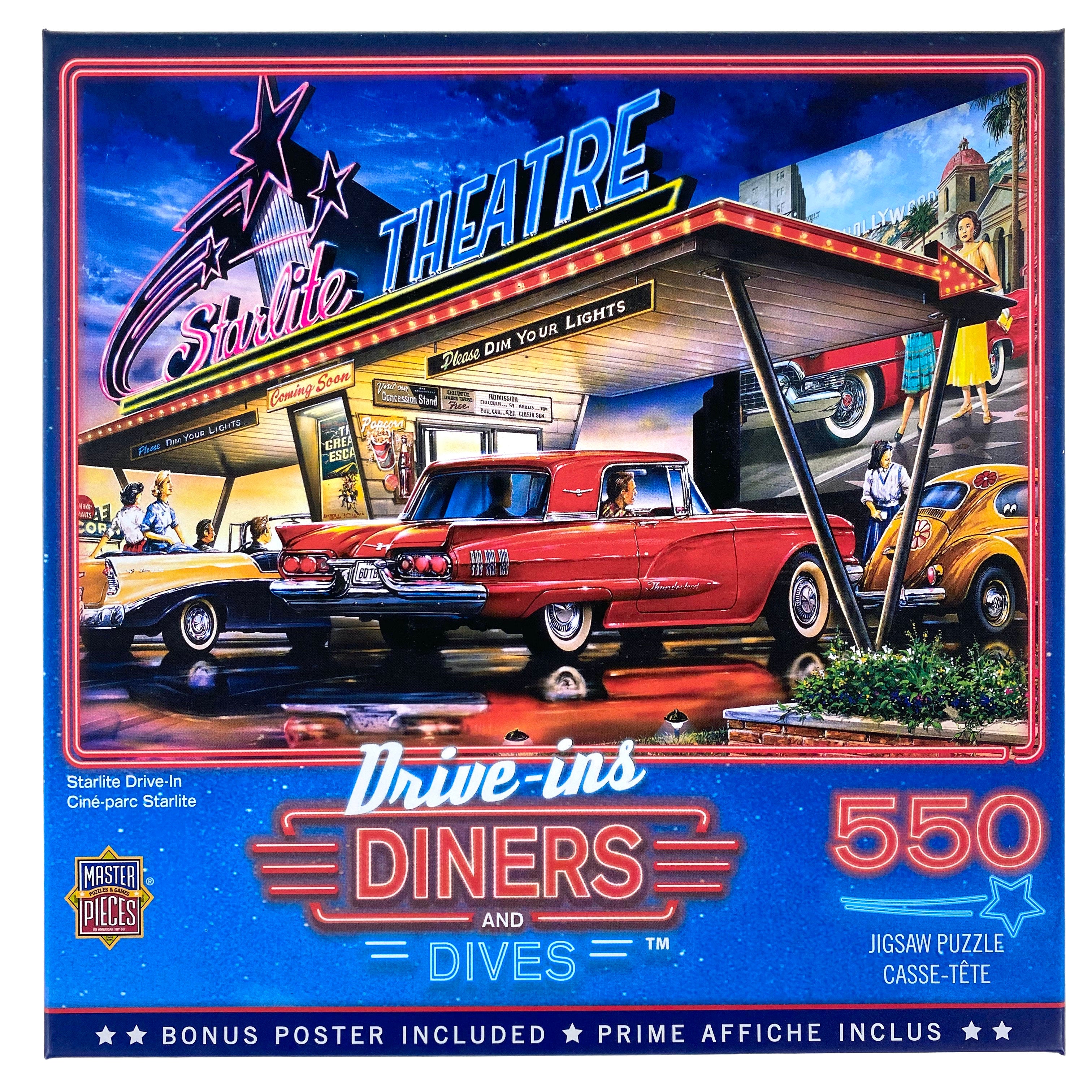 Starlite Drive In 550 Piece Drive Ins, Diners, and Dives Puzzle