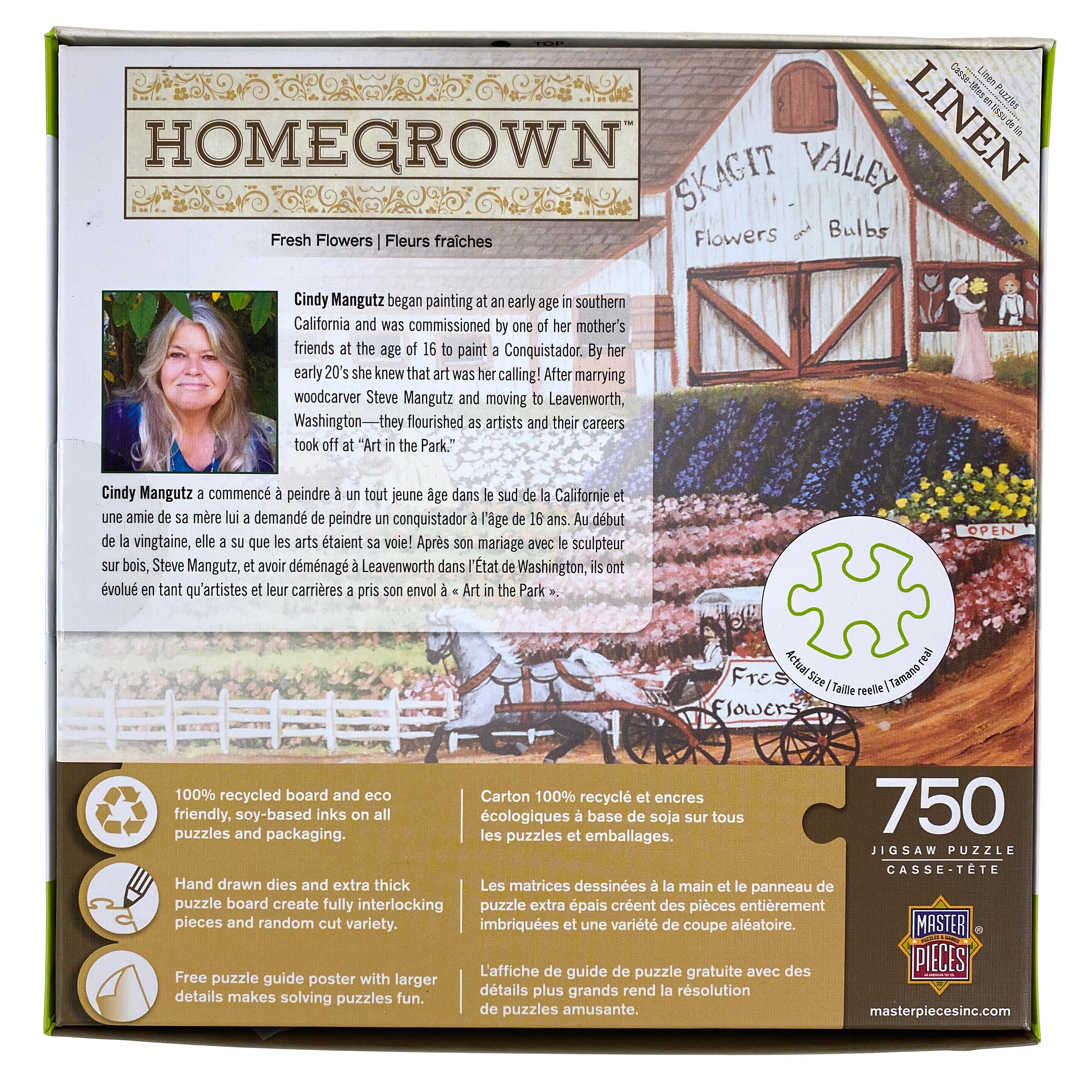 Fresh Flowers 750 Piece Homegrown Puzzle    