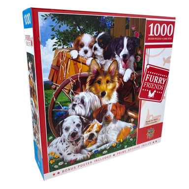Furry Friends Ready For Work 1000 Piece Puzzle    