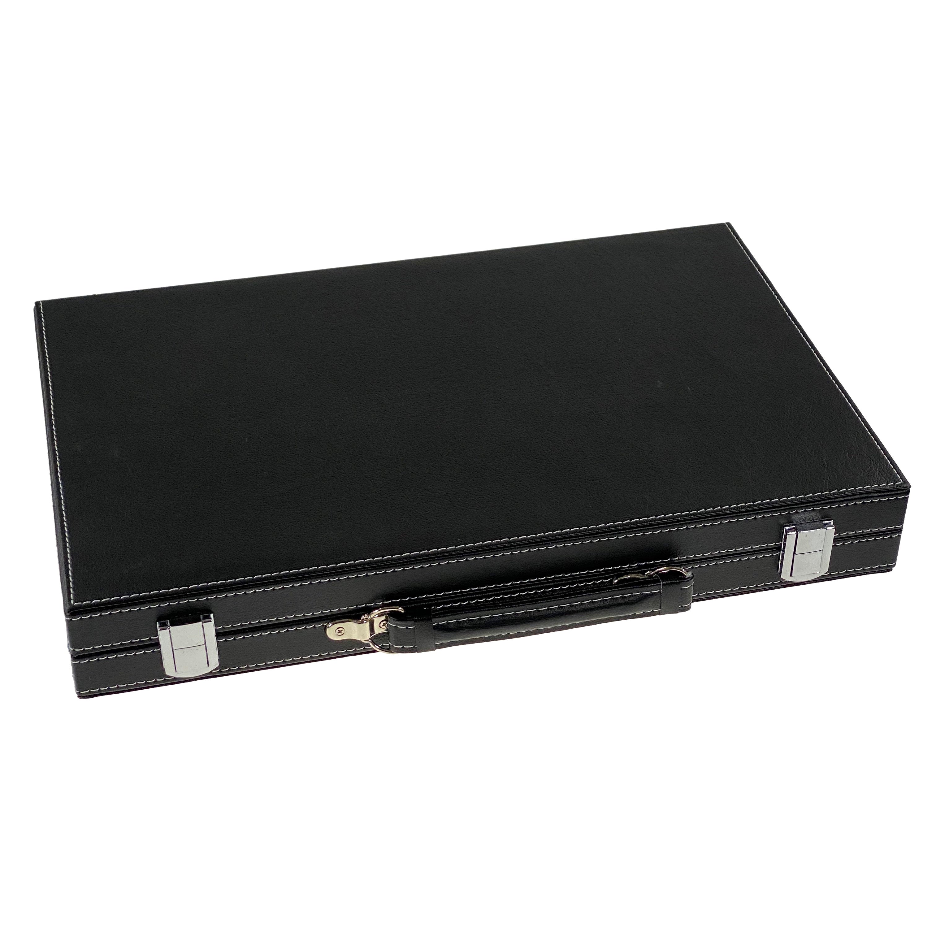 Black and White 15 Inch Backgammon    