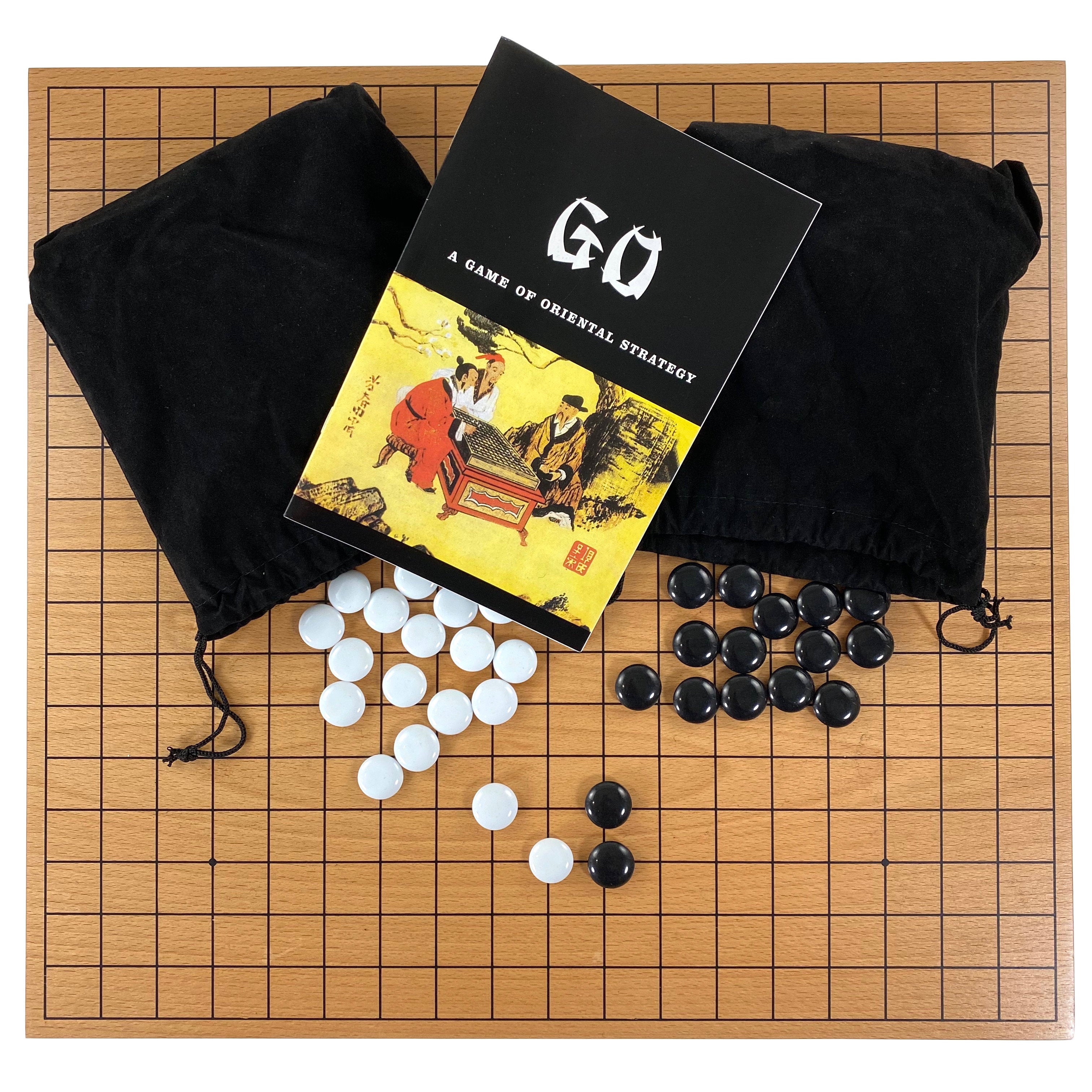 Deluxe Complete Wooden Go Game And Storage Chest    