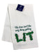 The Tree Isn't the Only Thing Getting Lit - Waffle Weave Kitchen Towel    