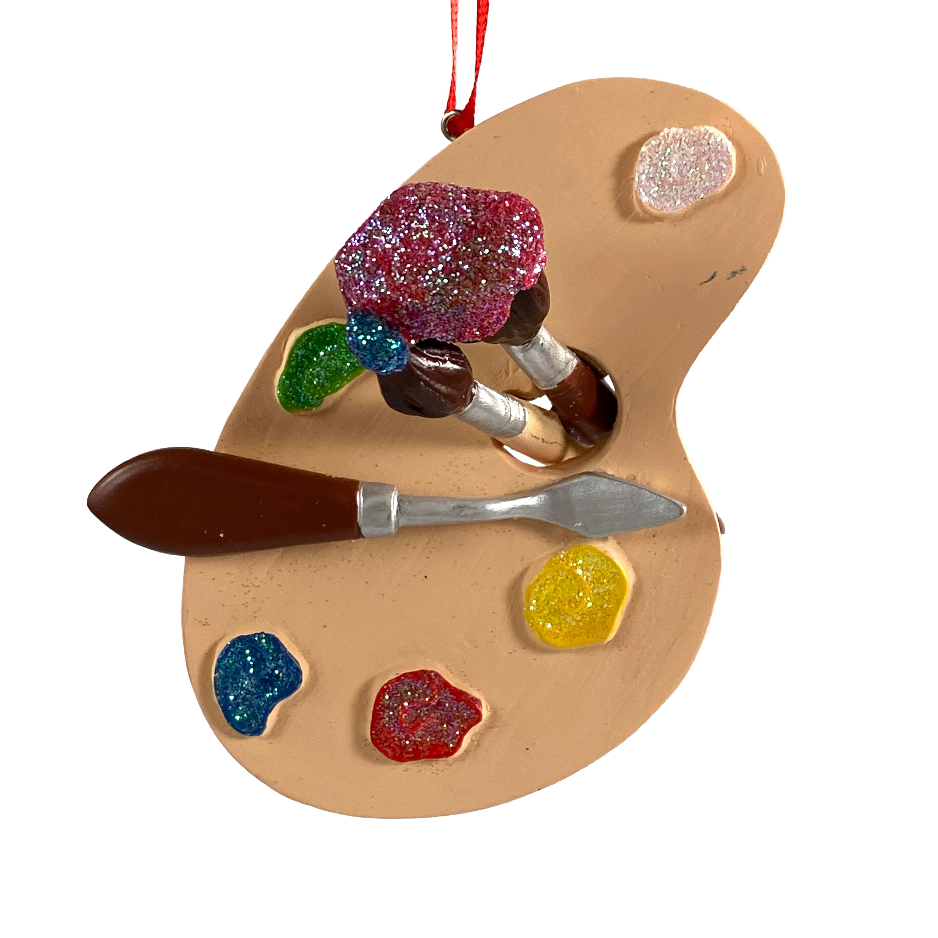 Painters Palette With Brushes Ornament