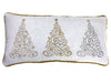 Throw Pillow - Glam Metallic Trees    